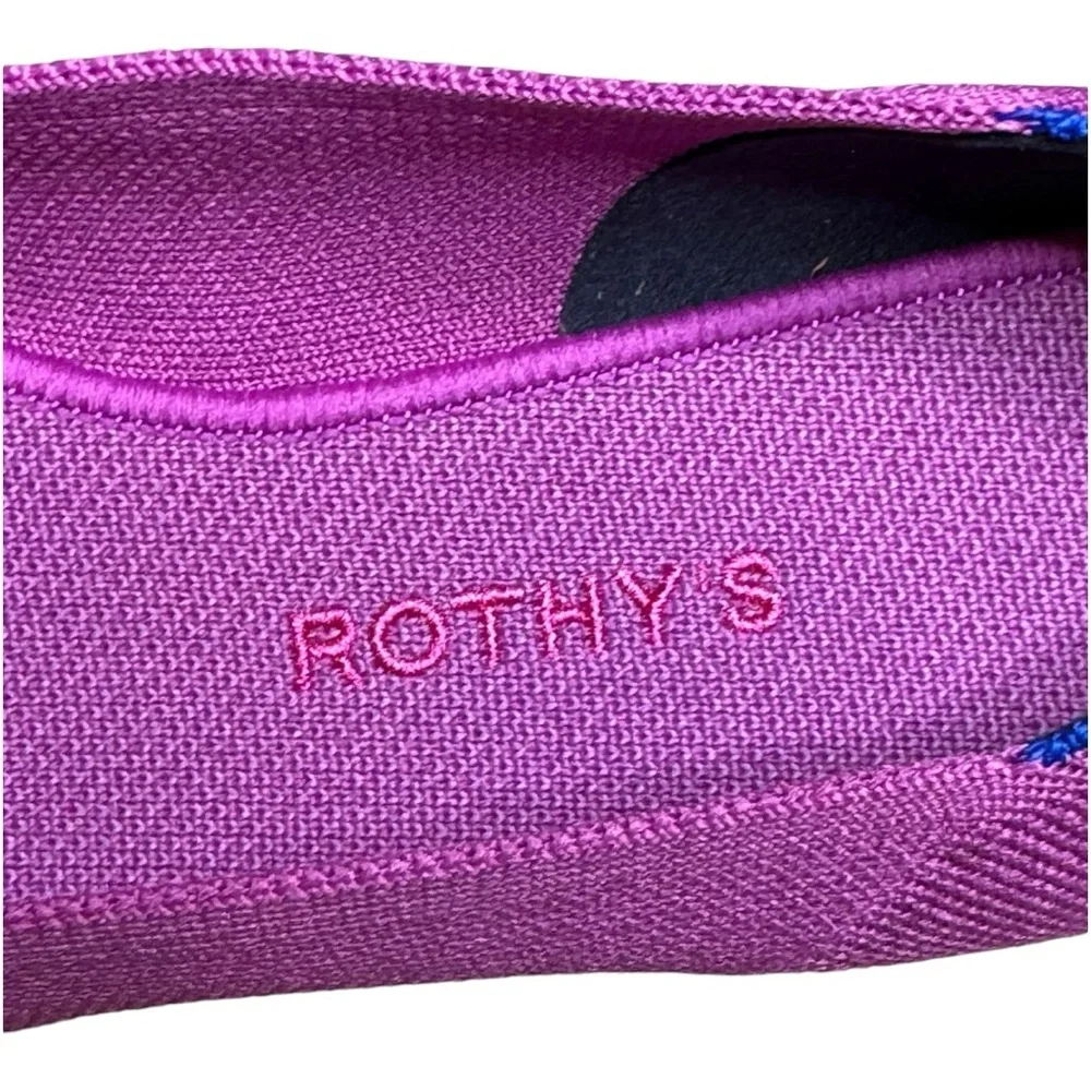 Rothy’s The Point Wild Orchid Ballet Flats 11.5 Slip-On Comfort NWOB - Picture 6 of 10